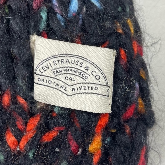 Levi's Chunky Thick Knit Confetti Scarf Fall Winter Warm Soft Plush - Picture 5 of 6